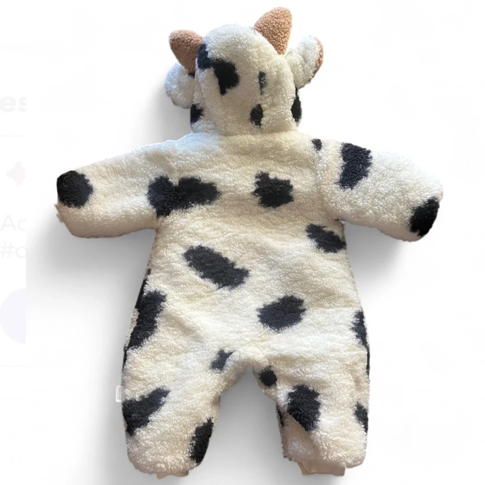 Adorable Cow Print Baby Onesie